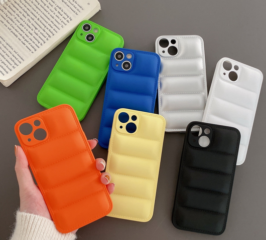 Funda Protectora Acolchada de Silicona para Teléfono