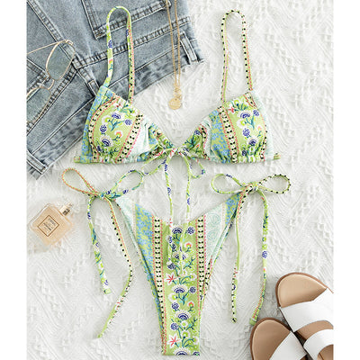 Traje de Baño Enterizo con Estampado Estilo Chino - Image 9