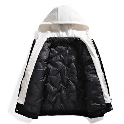 Chaqueta Acolchada Retro con Plumón Sintético Blanco - Image 6