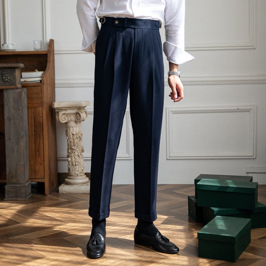 Pantalones Retro Británicos Versátiles para Hombre