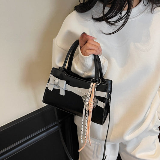 Bolso Bandolera Coreano con Moño Elegante de Alta Gama