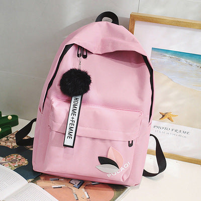Mochila de Lona con Estampado de Hojas - Image 13