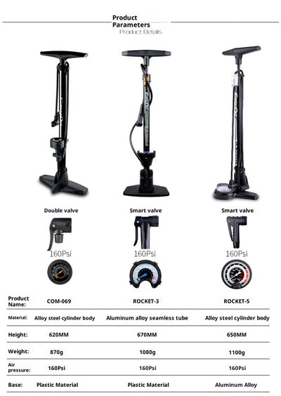 Inflador Vertical de Alta Presión para Bicicletas, Motos y Autos - Image 18