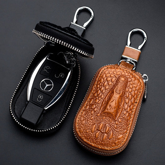 Funda de Cuero Genuino para Llaves de Auto - Unisex - Image 3