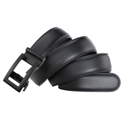 Cinturón de Cuero para Hombre con Hebilla Automática - Doble Capa de Cuero Vacuno - Image 3
