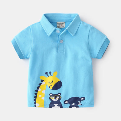 Camiseta Infantil Casual con Adorables Personajes Animados - Image 7