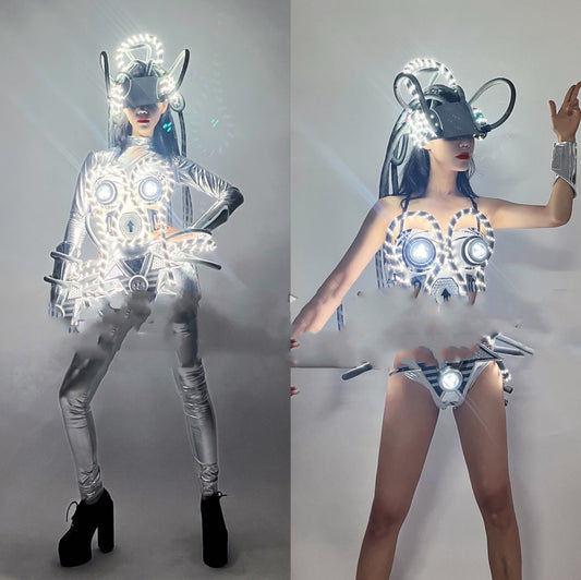 Armadura Pectoral LED Luminosa con Efecto Atmosférico