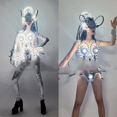 Armadura Pectoral LED Luminosa con Efecto Atmosférico