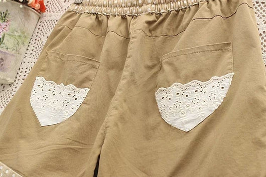 Pantalones de Algodón y Lino con Bordado Japonés para Mujer - Image 5