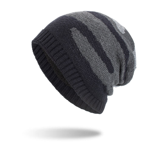 Gorro de Punto Tricolor a Rayas - Pullover Largo y Cálido - Image 8