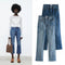 Feng Shui Wash Mid-Rise Stretch Capri Jeans