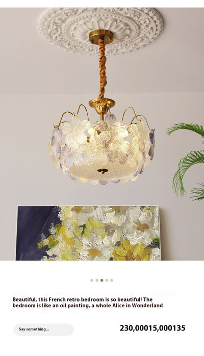 Lámparas de Cristal Coloreado Estilo Romántico Francés - Image 19