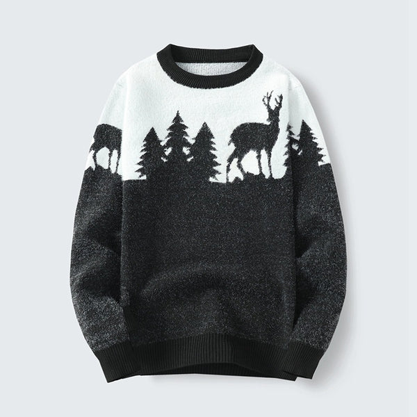 Suéter Pullover Hombre Cuello Redondo Jacquard - Image 5