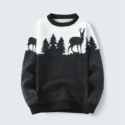 Suéter Pullover Hombre Cuello Redondo Jacquard - Image 5