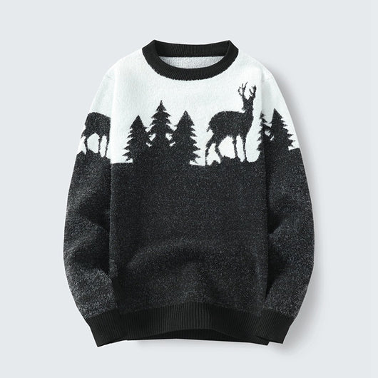 Suéter Pullover Hombre Cuello Redondo Jacquard - Image 5