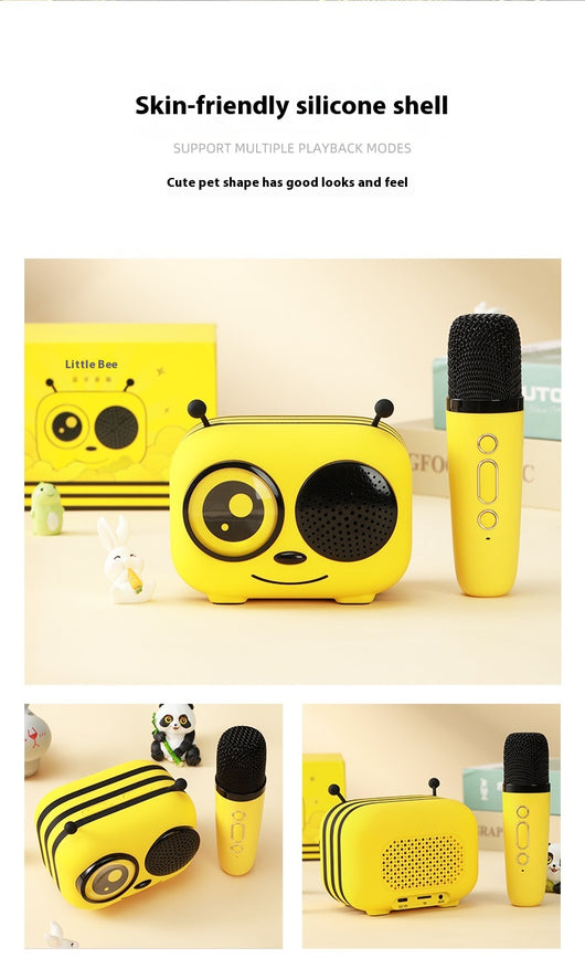 Micrófono Karaoke Inalámbrico con Parlante Bluetooth Integrado Home Bee - Image 8