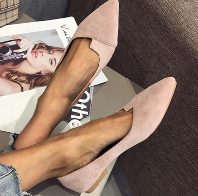 Zapatos Planos para Mujer con Punta Afilada y Diseño Combinado de Colores - Image 3