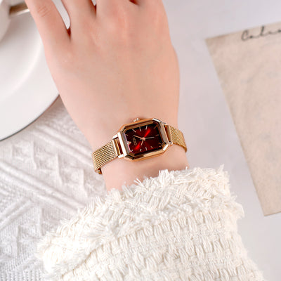 Reloj Cuadrado Retro Casual Versátil para Mujer - Image 4