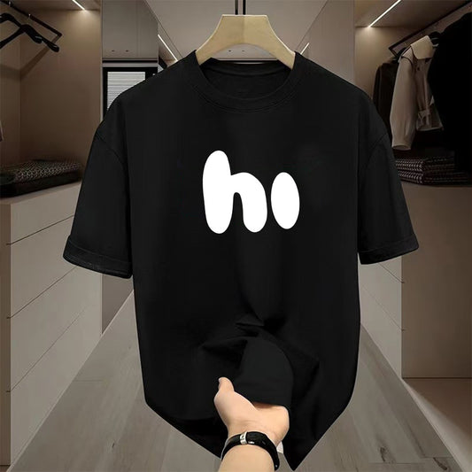 Camiseta Deportiva de Manga Corta para Hombre con Diseño Estampado
