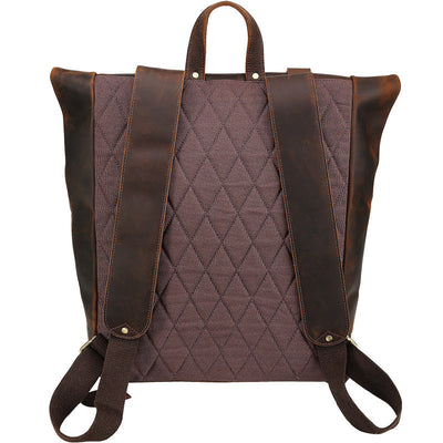 Mochila de Viaje en Cuero Crazy Horse para Hombre - Image 12