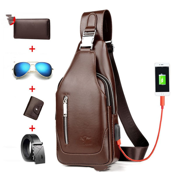 Bolsa Cruzada Casual para Hombre - Estilo Outdoor