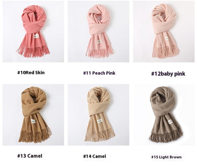 Pashmina Elegante con Borlas - Abrigo Artificial Cashmere Suave y Cálido - Image 55