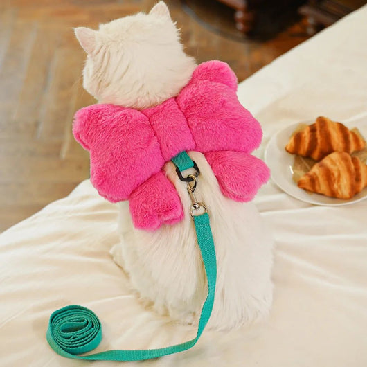Arnés de Paseo con Moño para Perros y Gatos - Mochila Portátil Adorable - Image 6