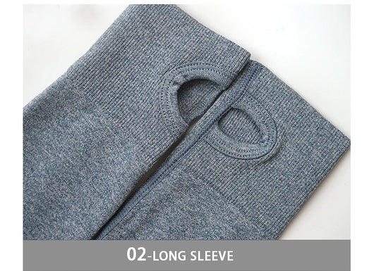 Traje de Yoga Largo Ajustado de Cintura Alta con Manga Larga - Image 18