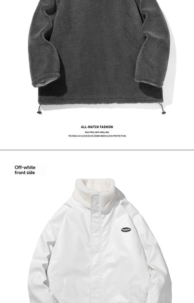 Abrigo Reversible de Lana de Cordero con Estilo Literario y Artístico - Image 10