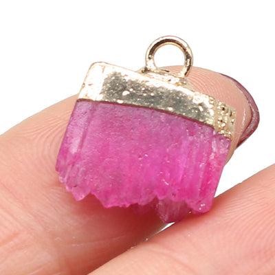 Pendiente de Piedra Semipreciosa Natural con Cristales Irregulares - Image 17