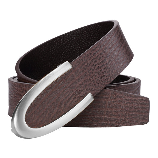 Cinturón de Cuero Genuino para Hombre con Hebilla de Precisión - Image 5