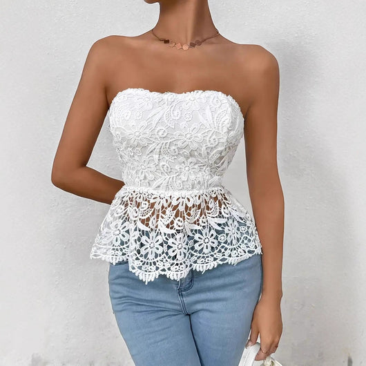 Blusa Sin Mangas con Encaje Bordado - Image 16