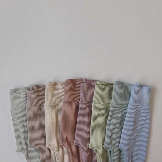 Leggings de Cintura Alta para Niñas - Colores Sólidos - Image 26
