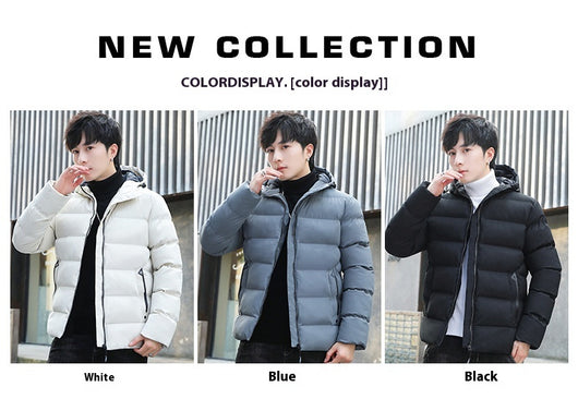 Abrigo Acolchado con Capucha para Hombre - Forro Polar Otoño Invierno - Image 11