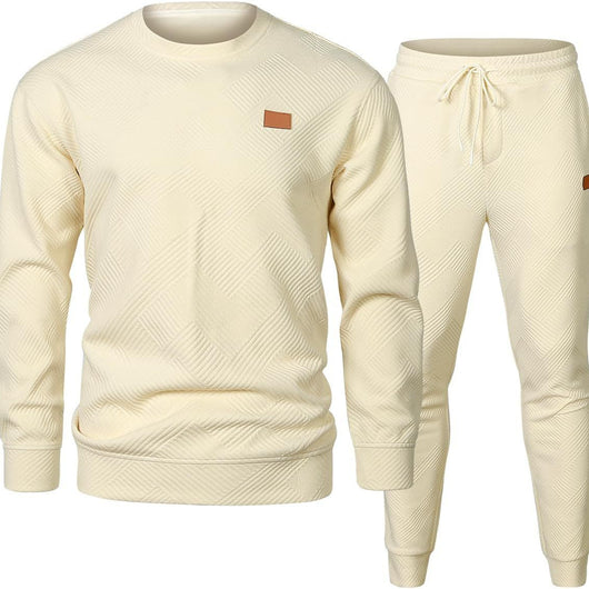 Conjunto de Suéter Jacquard Cuello Redondo para Hombre - Image 2