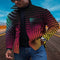 Cardigan Estampado Digital con Botones 3D y Degradado de Colores