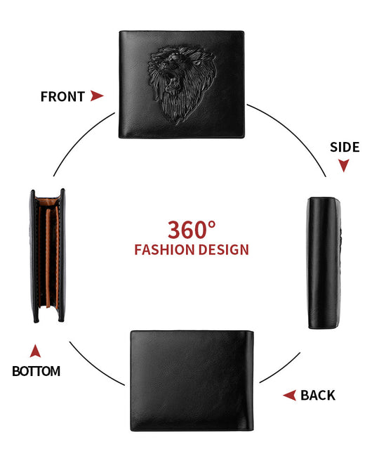 Billetera para Hombre con Patrón de León Grabado - Image 10