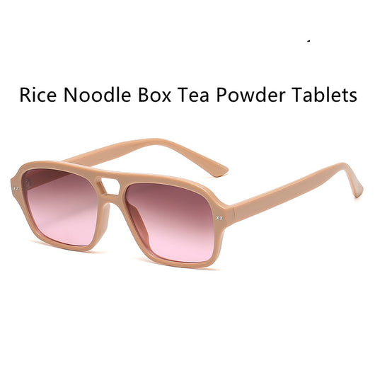 Gafas de Sol Retro Puente Doble Poligonales Unisex - Image 2