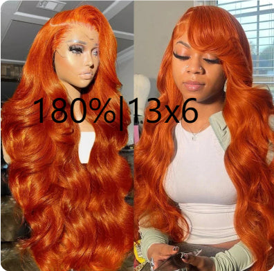 Diadema de Cabello Rizado Ondulado Naranja - Extensión Capilar Voluminosa Tipo Real - Image 8