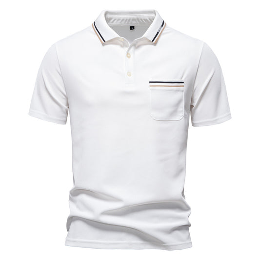 Polo Ejecutivo a Rayas con Cuello Clásico para Hombre