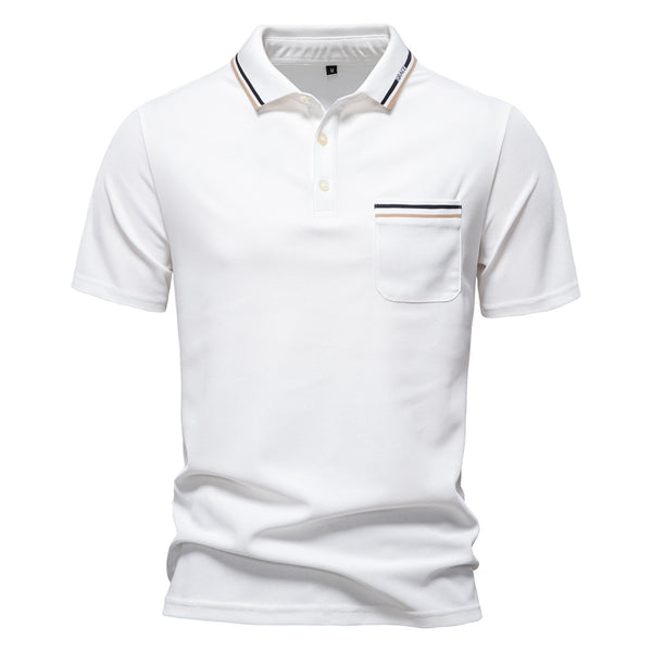 Polo Ejecutivo a Rayas con Cuello Clásico para Hombre
