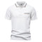 Polo Executivo Listrado com Gola Clássica Masculino