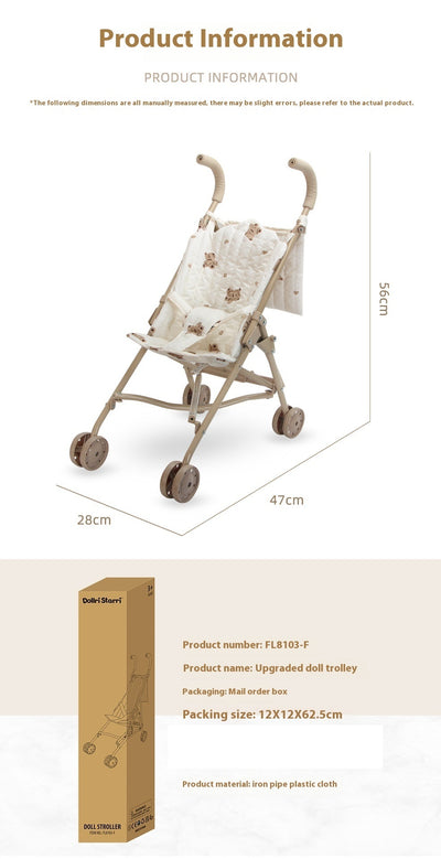 Carrito de Paseo Infantil Osito de Lujo - Estilo INS - Image 6