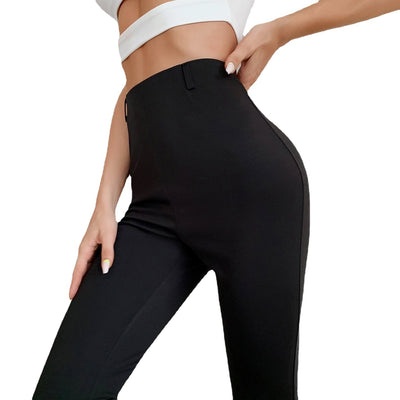 Pantalón Casual Cintura Alta con Abertura Frontal Estilizador - Image 7