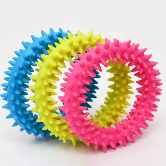 Juguete Masticable para Perros Anillo Espinado TPR - Limpieza Dental y Entrenamiento - Image 17