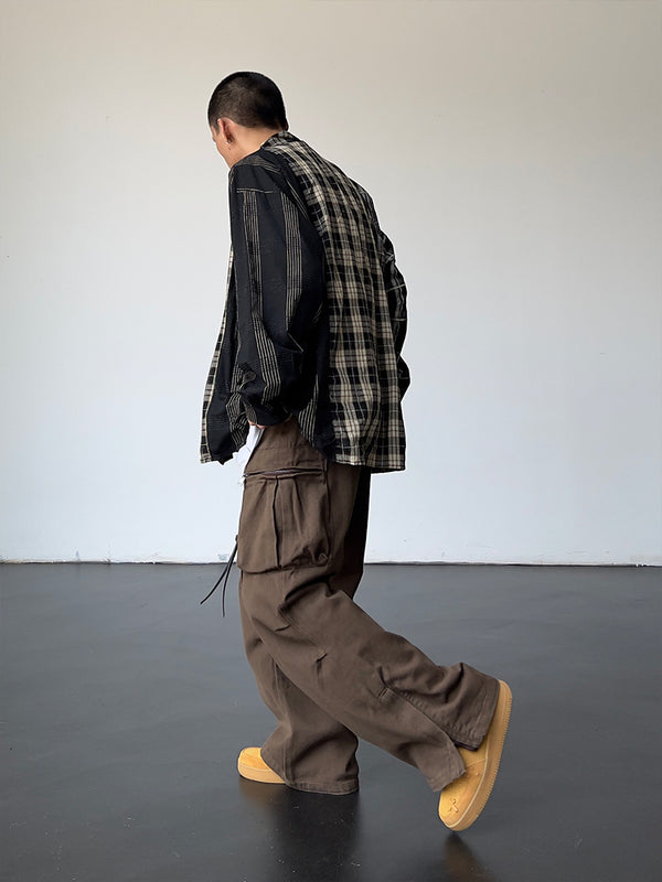 Pantalón Vintage Cintura Alta Ancho y Suelto