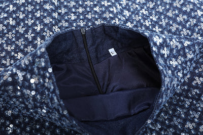 Falda Vaquera Midi con Bordados Elegantes - Image 7