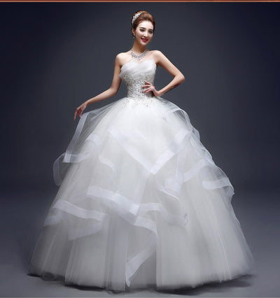 Vestidos de Novia con Hombro Descubierto - Ajuste Perfecto Garantizado - Image 2
