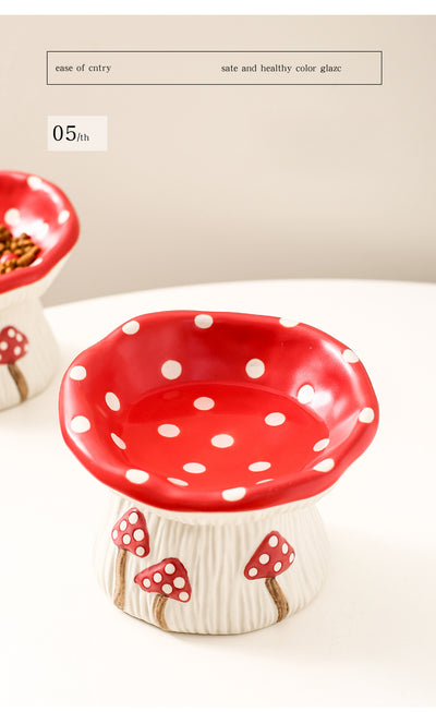 Comedero Elevado para Gatos y Perros con Diseño Decorativo de Seta - Image 19