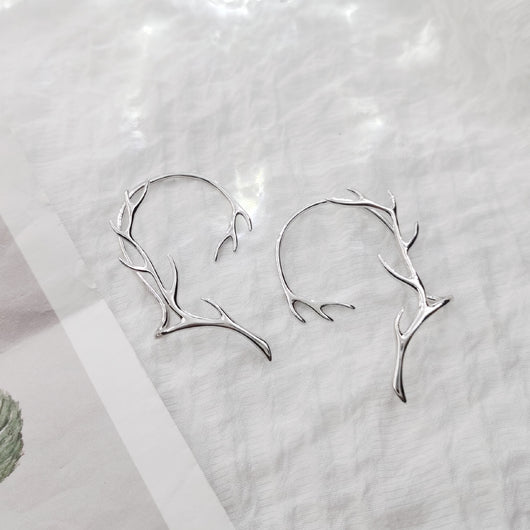 Aretes de Plata 925 Diseño Cuernos de Hada Mística - Image 5